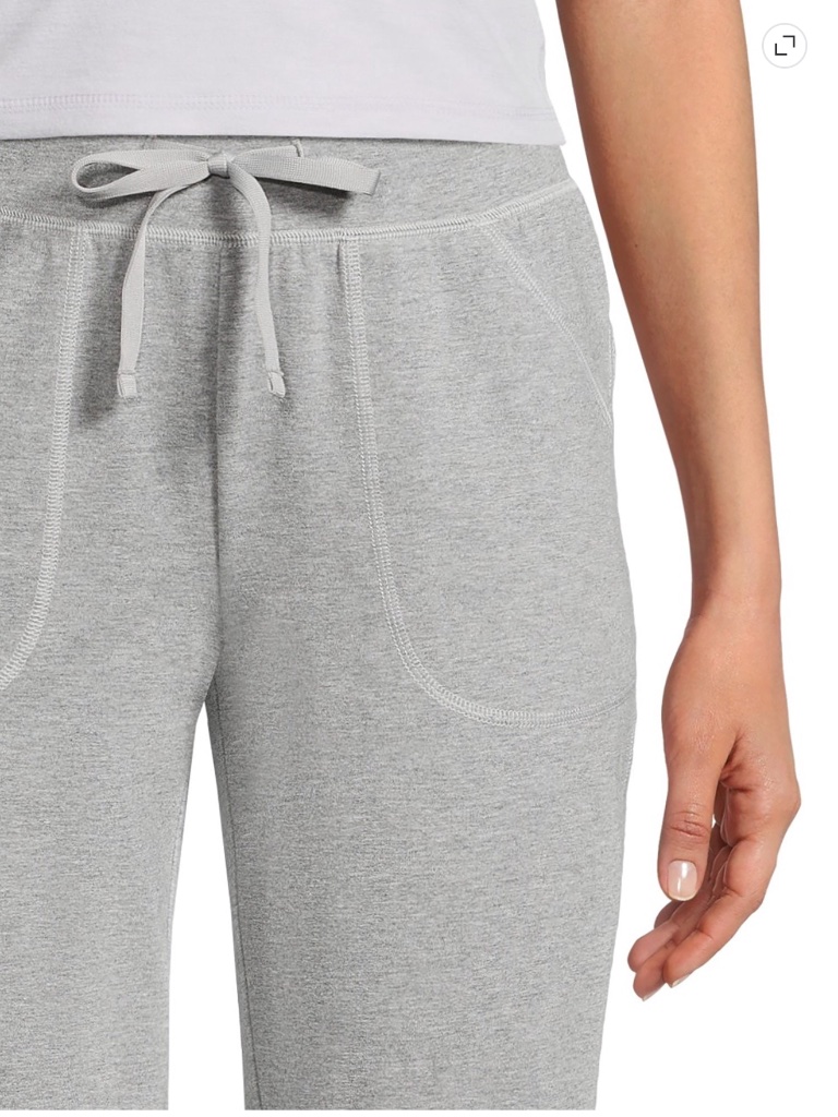 Athletic Works Women’s Medium Grey Heather Knit Capris 22” Inseam Size Xl Nwt — image 4 of 7